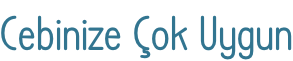 Cebinize Çok Uygun
